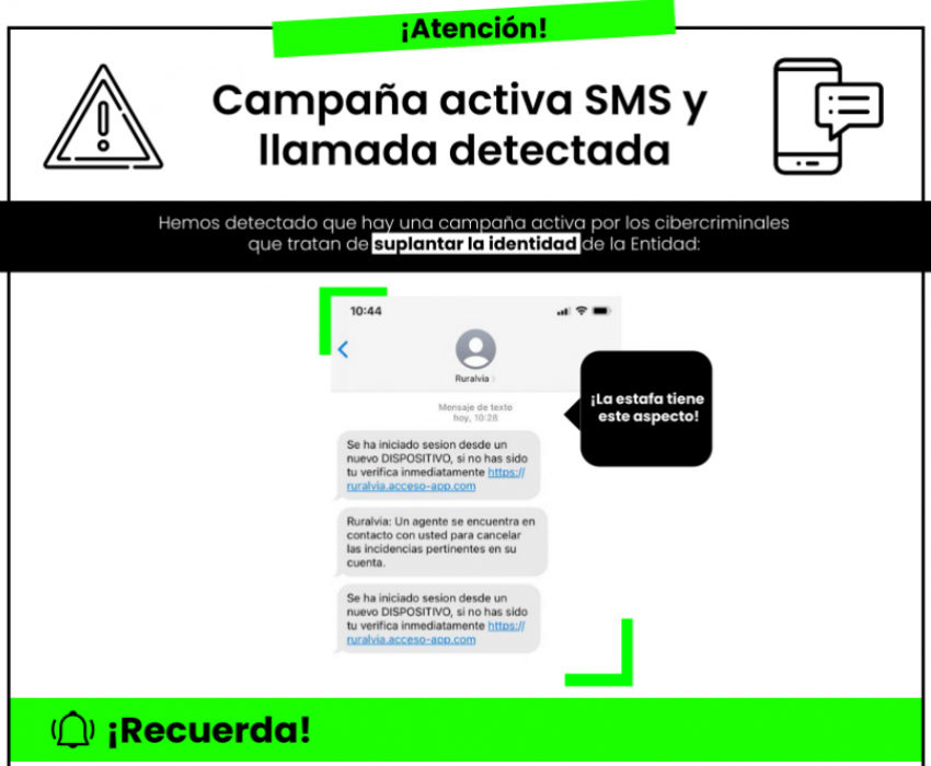 Campaña activa fraude